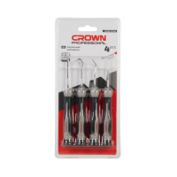 Набор отмычек и крючков (4 шт.) CROWN CPHDP-SCXA4