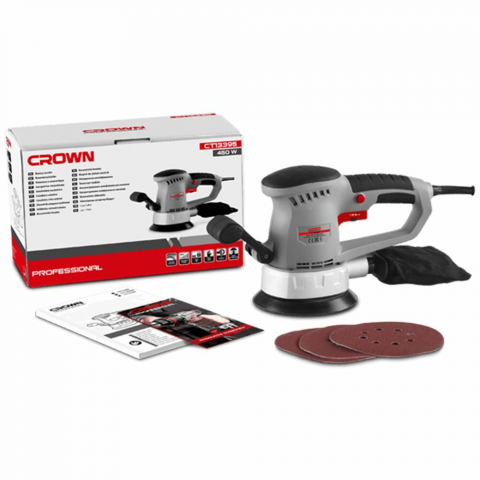Эксцентриковая шлифовальная машина CROWN CT13395