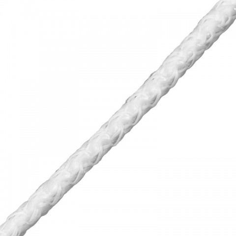 Шнур вязаный полипропиленовый с серд. белый, 6 мм, L 20 м, Россия Сибртех