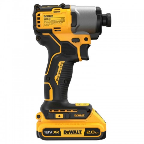 Аккумуляторный ударный шуруповерт DeWALT "XR" 18V DCF840D2T