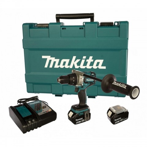 Аккумуляторная дрель-шуруповёрт Makita DDF481RTE (2 аккумулятора)