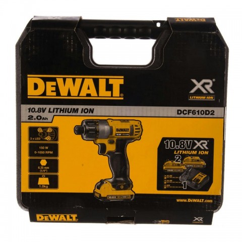 Аккумуляторный шуруповёрт DeWALT DCF610D2