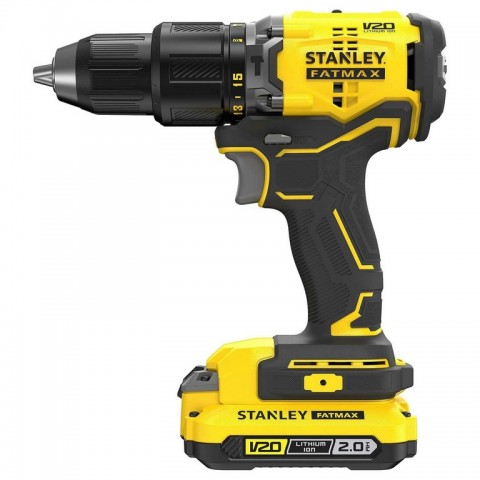 Дрель-шуруповерт ударный бесщёточный аккумуляторный Stanley "FATMAX" SFMCD715D2K-QW