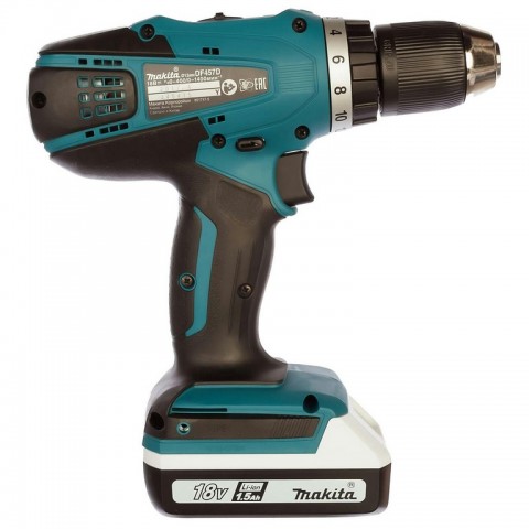 Аккумуляторная дрель-шуруповёрт Makita DF457DWE