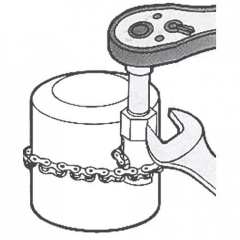 Съемник масляных фильтров цепной 0-120 мм
