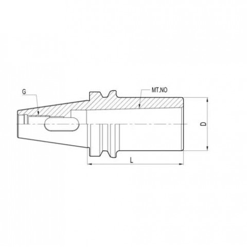 Оправка фрезерная BT50-MTA3-45 конус MAS403 BT