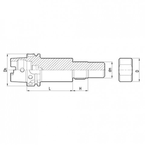 Оправка фрезерная BT-50-SC27-135