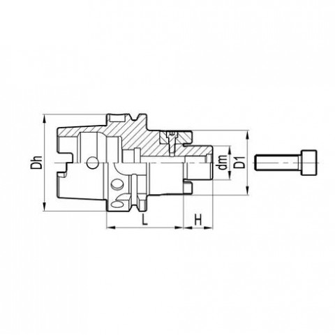 Оправка фрезерная BT50-FMB32C-60 конус MAS403 BT