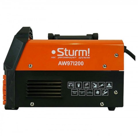 Сварочный инвертор Sturm! HotStart/AntiStick/ArcForce 200А 170-250В ПВ 60% AW97I200