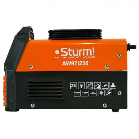 Сварочный инвертор Sturm! HotStart/AntiStick/ArcForce 250А 170-250В ПВ 60% AW97I200