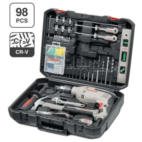 Набор ручных инструментов 98шт. CROWN CK10-XA98
