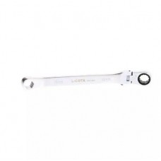 Ключ трещоточный гибкий с фиксацией и накидной 6гр. 15° 17 мм