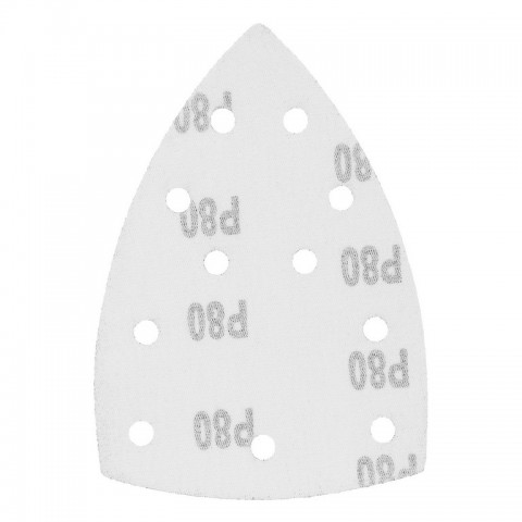 Треугольник абразивный на ворc. подложке под "липучку", перф., P 80, 150х150х100 мм, 5 шт. Denzel