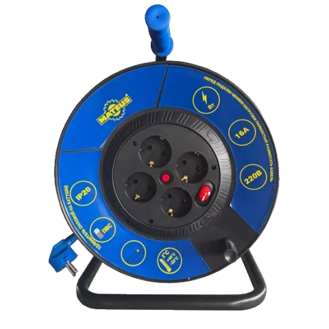Удлинитель на катушке Mateus MS12210 (40m, CCA 3x1,5)