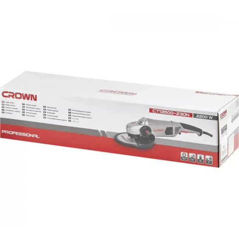 Шлифмашина угловая CROWN CT13500-230