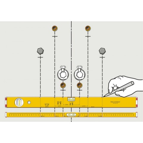 Уровень STABILA тип "80M" для сантехника 100см 16882