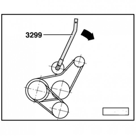 Приспособление для натяжения ремня VAG