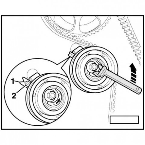 Приспособление для установки ремня распредвала VAG