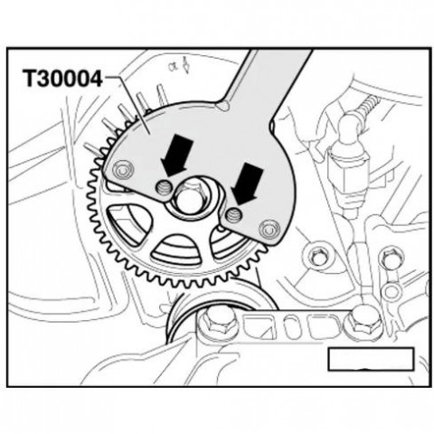 Приспособление для удерживания от проворачивания VAG T30004