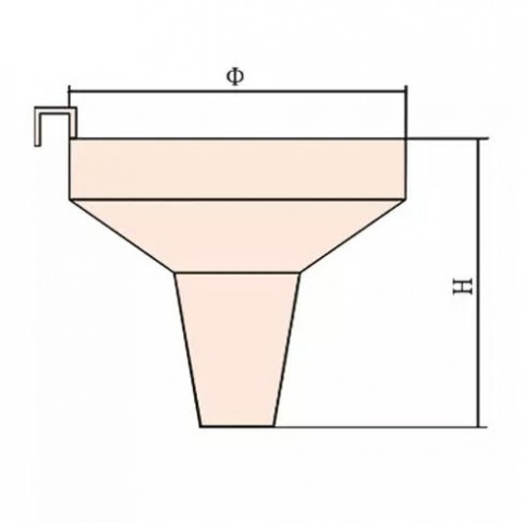 Воронка искробезопасная 160х150 мм