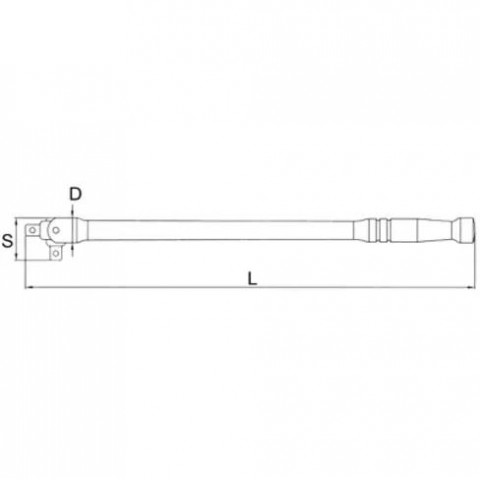 Вороток шарнирный 1/2" 450 мм