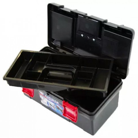 Ящик инструментальный пластиковый с органайзером, средний, 445х240х205 мм