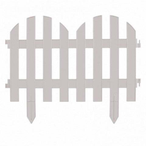 Забор декоративный "Романтика", 28 х 300 см, белый, Россия, Palisad